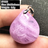 Natural Purple Kunzite Stone Pendant Jewelry Healing Luck Gift Crystal
