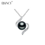 Natural Pearl Pendant, 925 Silver Necklace Girl Birthday Gift