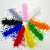 Ostrich Feather Cuffs Wrist Sleeve Furry Feather Snap Bracelet