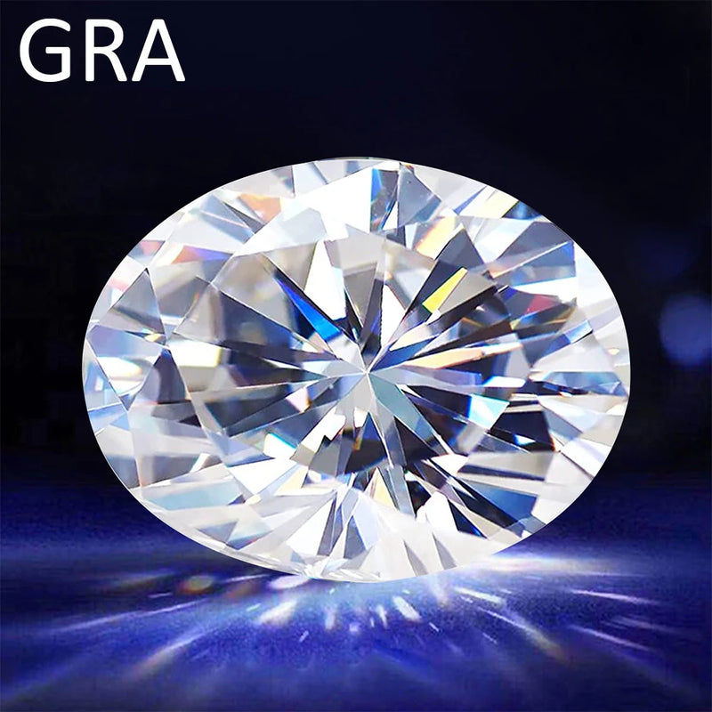 D VVS1 Moissanite Loose Gemstones 0.1-8ct Excellent Cut