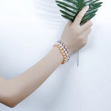 Real Pearl Bracelet AAAA Natural Freshwater Pearl Bangles Jewelry Women