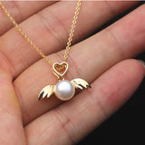 Real Pearl Necklace 925 Silver Jewelry Women Wedding Freshwater Pearl Pendants
