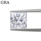 Real Princess Cut Moissanite Diamond 10ct Loose Gemstones Pass Diamond Test