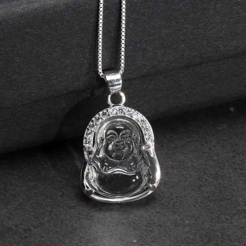 925 Silver Natural Gemstone Pendant Necklace for Women