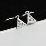 925 Silver CZ Geometric Earrings Fine Jewelry Gift