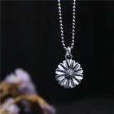 925 Sterling Silver Daisy Drop Earrings Pendants for Women