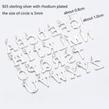 925 Sterling Silver Initial Charms Pendant for Women Girls - Undertale Gift
