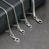 925 Silver Necklace Chain Foxtail 1.6mm Solid Thai Silver Jewelry