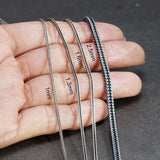 925 Silver Necklace Chain Foxtail 1.6mm Solid Thai Silver Jewelry