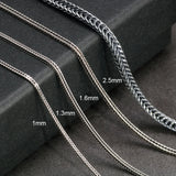 925 Silver Necklace Chain Foxtail 1.6mm Solid Thai Silver Jewelry
