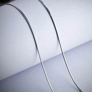 925 Sterling Silver Snake Chain Choker Necklace 16' 18'