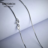 925 Sterling Silver Snake Chain Choker Necklace 16' 18'