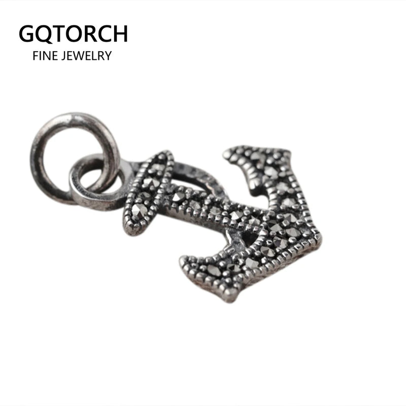 925 Silver Anchor Pendant with Mosaic Thai Silver Jewelry