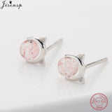 925 Silver Cat Ear Pearl Studs Daisy Flower Kids Gift
