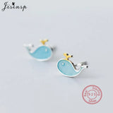 925 Silver Cat Ear Pearl Studs Daisy Flower Kids Gift