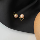 925 Sterling Silver Stud Earrings Pink Purple Pearl Wedding