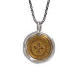 925 Sterling Silver Vajra Pestle Pendant Necklace Vermeil Amulet Jewelry