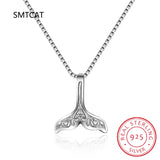 925 Sterling Silver Mermaid Tail Necklace Choker
