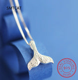 925 Sterling Silver Mermaid Tail Necklace Choker