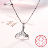925 Sterling Silver Mermaid Tail Necklace Choker