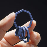 Real Pure Titanium Key Ring TC4 Lightweight Hanging Buckle Key Rings Holder