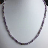 Raw Amethyst Tsavorite Rubellite Tourmaline Turquoise Necklace