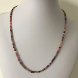 Raw Amethyst Tsavorite Rubellite Tourmaline Turquoise Necklace
