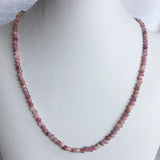 Raw Amethyst Tsavorite Rubellite Tourmaline Turquoise Necklace