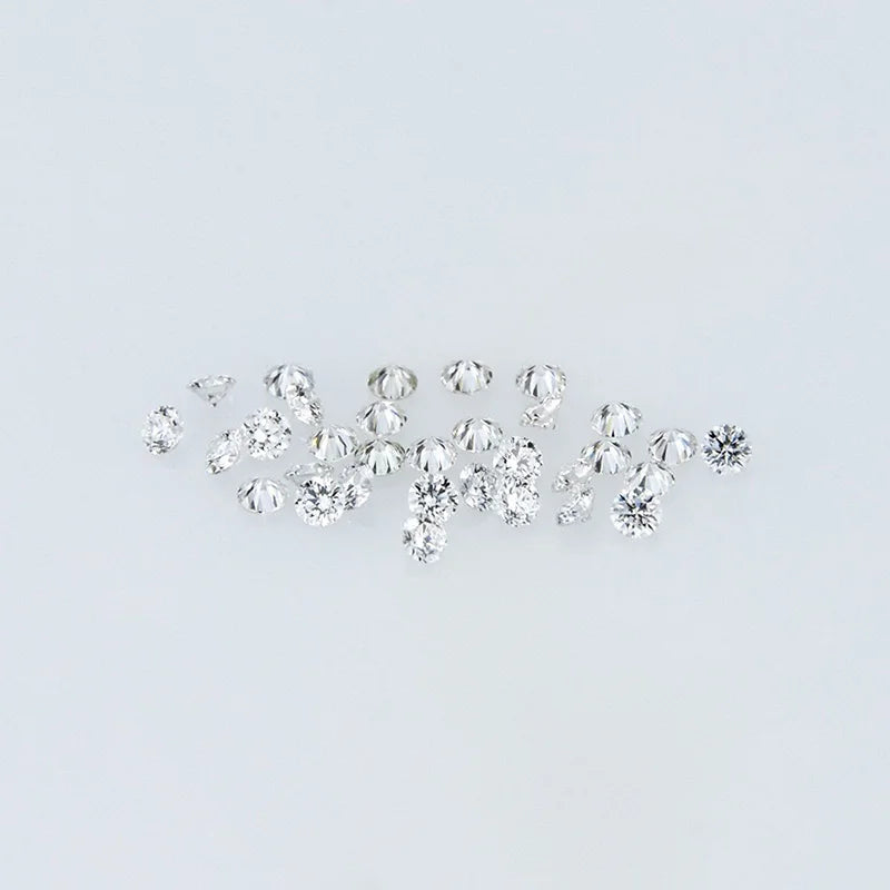 Round Cut Moissanite Loose Stones 8 Heart 8 Arrow Mini 0.8-3mm