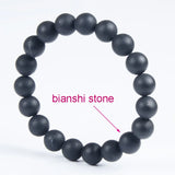 Bianshi Natural Bian Stone Charm Bracelet For Men
