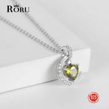 S925 Birth Month Moon Stars Pendant Necklace for Women