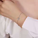 Real S925 Silver Fox Bracelet for Women's Silver Fine Jewelry