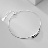 S925 Sterling Silver Bracelet Simplicity Glossy Temperament Hand Accessories