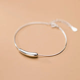 S925 Sterling Silver Bracelet Simplicity Glossy Temperament Hand Accessories