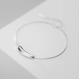S925 Sterling Silver Bracelet Simplicity Glossy Temperament Hand Accessories