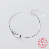 S925 Sterling Silver Bracelet Simplicity Glossy Temperament Hand Accessories
