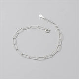Real S925 Sterling Silver Bracelet Minimalist Style Charm Women Accessories