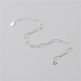 Real S925 Sterling Silver Bracelet Minimalist Style Charm Women Accessories