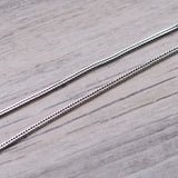 Sterling Silver Chain 1.6mmW Wheat Necklace
