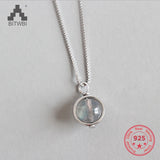 S925 Silver Moonstone Pendant Necklace