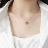 S925 Silver Moonstone Pendant Necklace