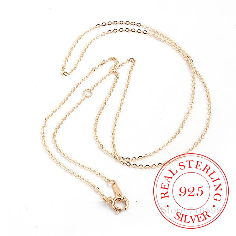S925 Sterling Silver Choker Necklace 14K Plated Wedding Party Jewelry