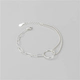 S925 Sterling Silver Circular Beads Friendship Bracelet