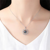 S925 Sterling Silver Flower & Pearl Necklace for Women