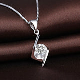 S925 Sterling Silver Zircon Pendant