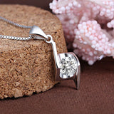 S925 Sterling Silver Zircon Pendant