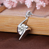 S925 Sterling Silver Zircon Pendant
