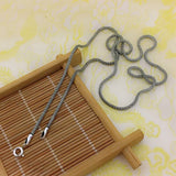 S925 Sterling Silver Long Chain Choker Necklaces for Women Men Couple Pendant