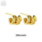 S925 Silver Stud Earrings, 18k Plated, Birthday Party Jewelry
