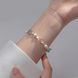 S925 Sterling Silver Pearl Crystal Bracelet Jewelry for Women